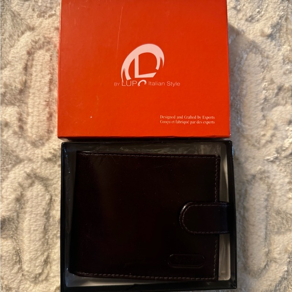 New in box Lupo Brown Leather Wallet - Picture 2 of 8